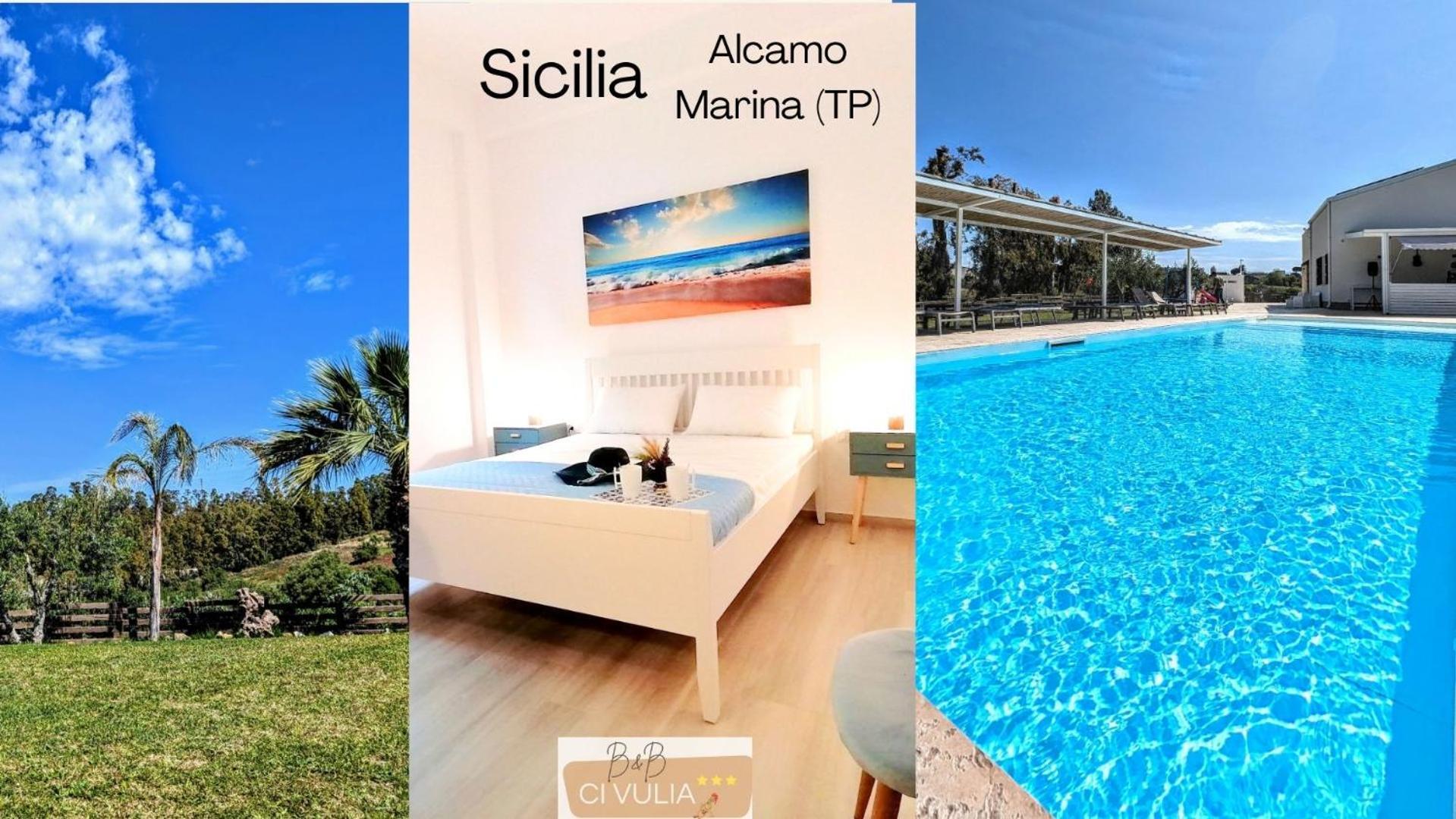 Ci Vulia B&B - Sicilia Sea, Pool, Bbq, Tv, Wi-Fi Alcamo Marina Ngoại thất bức ảnh